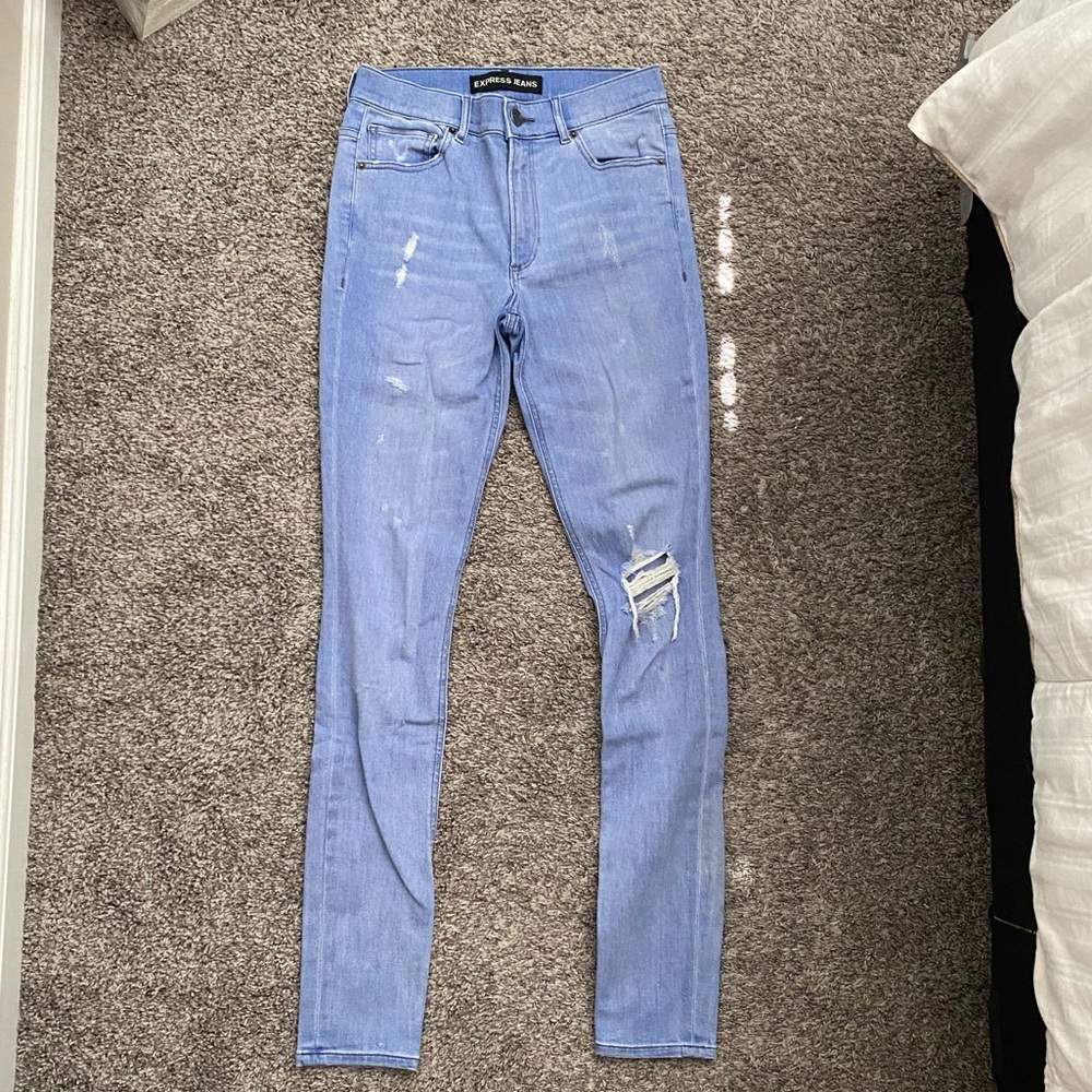 Express high rise skinny jeans